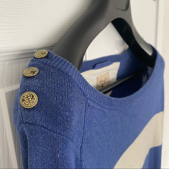 Wilfred Free | Vintage Blue and White Striped Starboard Sweater - Picture 3 of 14